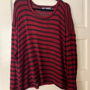 ❌SOLD❌JV Red and Black Striped Sweater